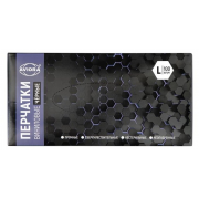 Перчатки нитриловые  Aviora, размер L, 50 пар, черные