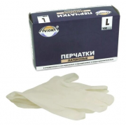 Перчатки нитриловые Aviora , размер S, 50 пар, цвет черный