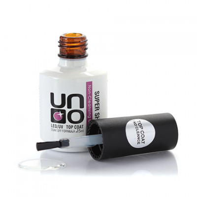 UNO, Топ SUPER SHINE без липкого слоя, 15мл. UNO, Топ SUPER SHINE без липкого слоя, 15мл.