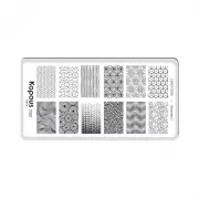 2352 Пластина для стемпинга  Geometry 1 «Crazy story», , шт