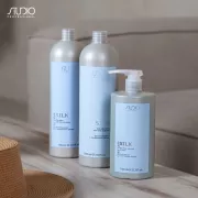 Бальзам-Шелк с протеинами шелка серии "Luxe Care", 1000 мл. «Studio»