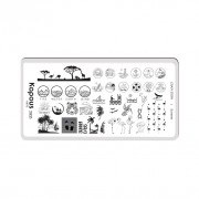 2805 Пластина для стемпинга Summer «Crazy story», Kapous, шт