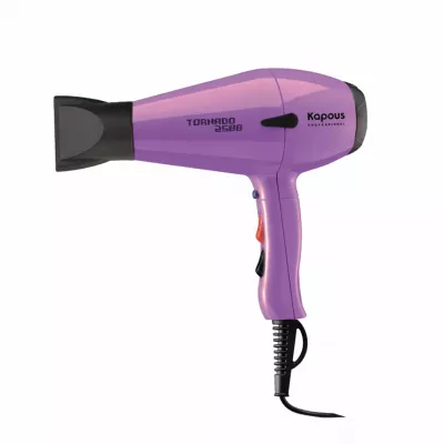 Фен профессиональный для укладки волос "Tornado 2500" Kapous сиреневый Фен профессиональный для укладки волос "Tornado 2500" Kapous сиреневый