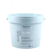 Обесцвечивающий порошок «All tech» с антижелтым эффектом серии “Blond Bar” Kapous, 500 г