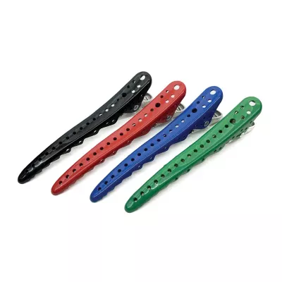 Зажимы парикмахерские металлические 114*14*25 мм, 4 шт. Kapou Зажимы парикмахерские металлические 114*14*25 мм, 4 шт. Kapou