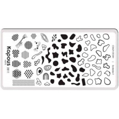 2811 Пластина для стемпинга Scribble 2 «Crazy story», Kapous, шт 2811 Пластина для стемпинга Scribble 2 «Crazy story», Kapous, шт