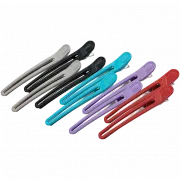 Зажимы парикмахерские комбинированные (металл+пластик) 101*13*22 мм, 10 шт. Kapous