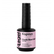 2764 Базовое покрытие эластичное розовый шёлк «Elastic Base Coat» 15мл., Kapous
