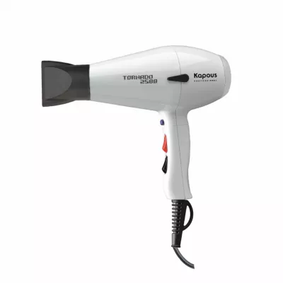 Фен профессиональный для укладки волос "Tornado 2500" Kapous белый Фен профессиональный для укладки волос "Tornado 2500" Kapous белый