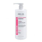 Шампунь с кератином для защиты структуры и цвета поврежденных, окрашенных ARAVIA Professional,1000мл