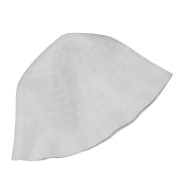 Шапка для мелирования силиконовая белая с полями, с крючком (крупная перфорация)  арт.HS53639