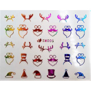 Наклейки для ногтей Новогоднее чудо SW005