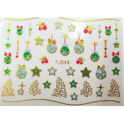 Наклейки для ногтей Новогоднее чудо TJ049