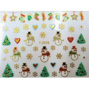 Наклейки для ногтей Новогоднее чудо TJ050