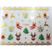 Наклейки для ногтей Новогоднее чудо TJ058