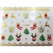 Наклейки для ногтей Новогоднее чудо TJ058
