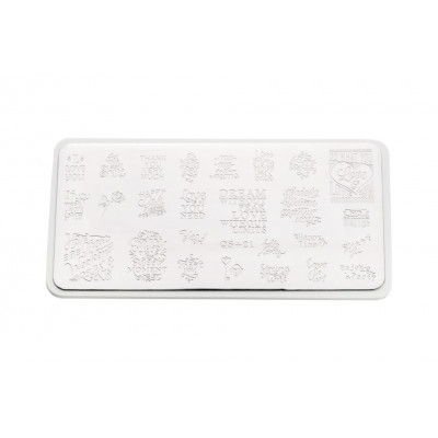 Пластина для стемпинга E.co Nails QS+21 Пластина для стемпинга E.co Nails QS+21