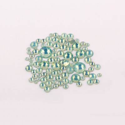 №47 Стразы E.Co Nails зеленые опалы микс размеров(100 шт.) №47 Стразы E.Co Nails зеленые опалы микс размеров(100 шт.)