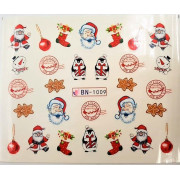 Наклейки для ногтей Новогоднее чудо BN1009