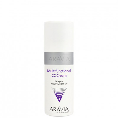 CC-крем ARAVIA Professional защитный SPF-20 Multifunctional CC Cream, тон 01 150 мл CC-крем ARAVIA Professional защитный SPF-20 Multifunctional CC Cream, тон 01 150 мл