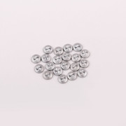 Дизайн E.co Nails для ногтей металлический диск серебро (20шт) №12