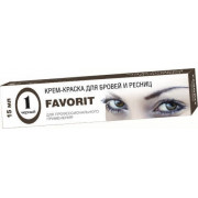 Краска для бровей и ресницFAVORIT иссиня черная №2 15мл