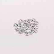 Дизайн E.co Nails для ногтей металлический диск серебро (20шт) №12