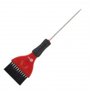 Кисть для окрашивволос металл хвост широкая 60ммкрасная apт.JA0022