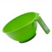 Чаша для красителя с прорезиненным дном зеленая 450 мл  арт.HS42139