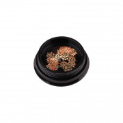 Дизайн E.co Nails для ногтей Снежинки в металле