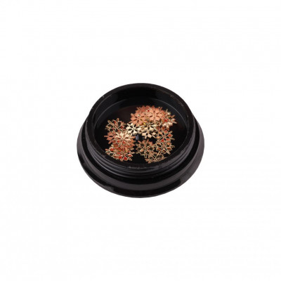 Дизайн E.co Nails для ногтей Снежинки в металле Дизайн E.co Nails для ногтей Снежинки в металле