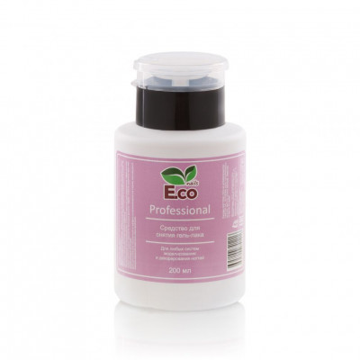 Средство для снятия гель-лака E.co Nails Professional 200мл, помпа Средство для снятия гель-лака E.co Nails Professional 200мл, помпа