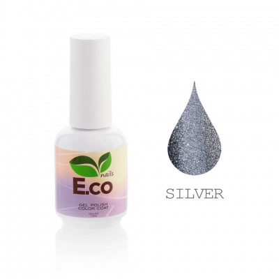 Гель-лак для ногтей с эффектом Кошачий глаз E.co Nails Crazy cats eye SILVER, 15 мл Гель-лак для ногтей с эффектом Кошачий глаз E.co Nails Crazy cats eye SILVER, 15 мл