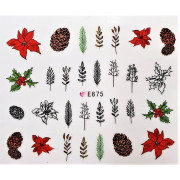 Наклейки для ногтей Новогоднее чудо E875