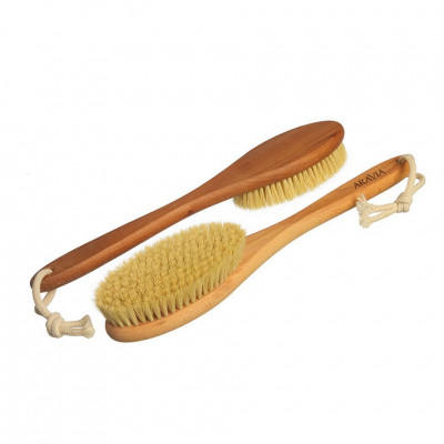 Щётка для сухого массажа натуральное волокно ARAVIA Professional средняя Щётка для сухого массажа натуральное волокно ARAVIA Professional средняя