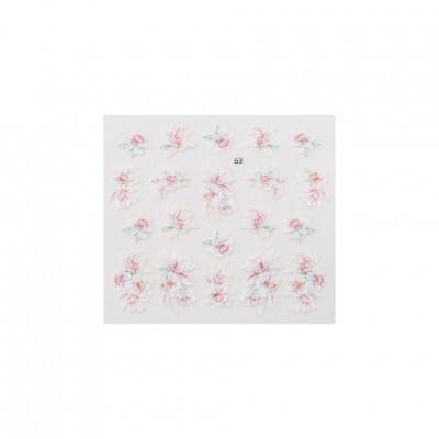 Наклейки для ногтей E.co Nails 5D №63 Наклейки для ногтей E.co Nails 5D №63