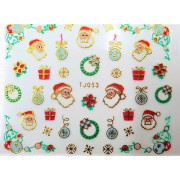 Наклейки для ногтей Новогоднее чудо TJ053