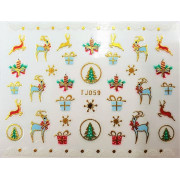 Наклейки для ногтей Новогоднее чудо TJ059