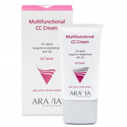 CC-крем защитный SPF-20 Multifunctional ARAVIA Professional CC Cream Sand 02, 50 мл