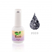 Гель-лак для ногтей с блестками E.co Nails Platinum P009 10мл