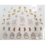 Наклейки для ногтей Новогоднее чудо YJ054