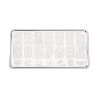 Пластина для стемпинга E.co Nails BC-01 Пластина для стемпинга E.co Nails BC-01