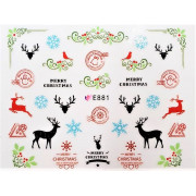 Наклейки для ногтей Новогоднее чудо E881