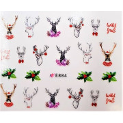 Наклейки для ногтей Новогоднее чудо E884