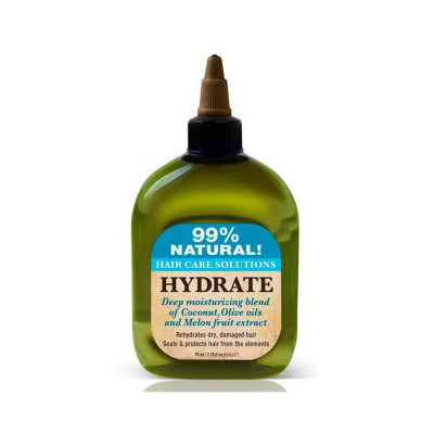 Масло для волос натуральное увлажняющее 99% Difeel Natural Hair Care Solutions Hydrate 99%, 75мл Масло для волос натуральное увлажняющее 99% Difeel Natural Hair Care Solutions Hydrate 99%, 75мл