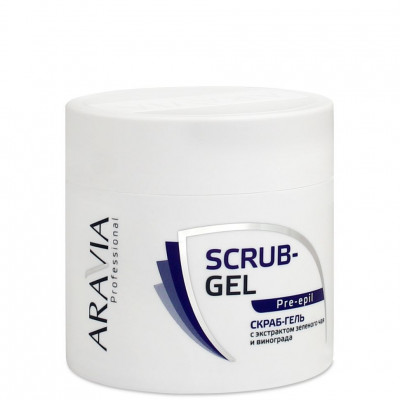 Скраб-гель ARAVIA Professional перед депиляцией с экстрактом зеленого чая и винограда 300мл Скраб-гель ARAVIA Professional перед депиляцией с экстрактом зеленого чая и винограда 300мл