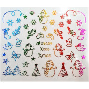 Наклейки для ногтей Новогоднее чудо SW009