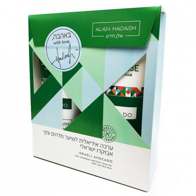 Набор косметики для волос (шампунь и кондиционер) Alan Hadash Israeli Avocado Набор косметики для волос (шампунь и кондиционер) Alan Hadash Israeli Avocado