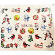 Наклейки для ногтей Новогоднее чудо BN1018