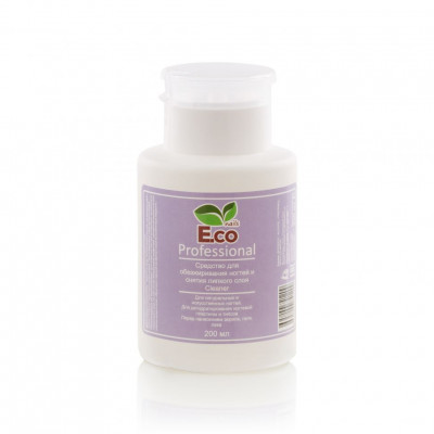 Средство для обезжиривания ногтей и снятия липкого слоя E.co Nails Cleaner Professional 200мл помпа Средство для обезжиривания ногтей и снятия липкого слоя E.co Nails Cleaner Professional 200мл помпа